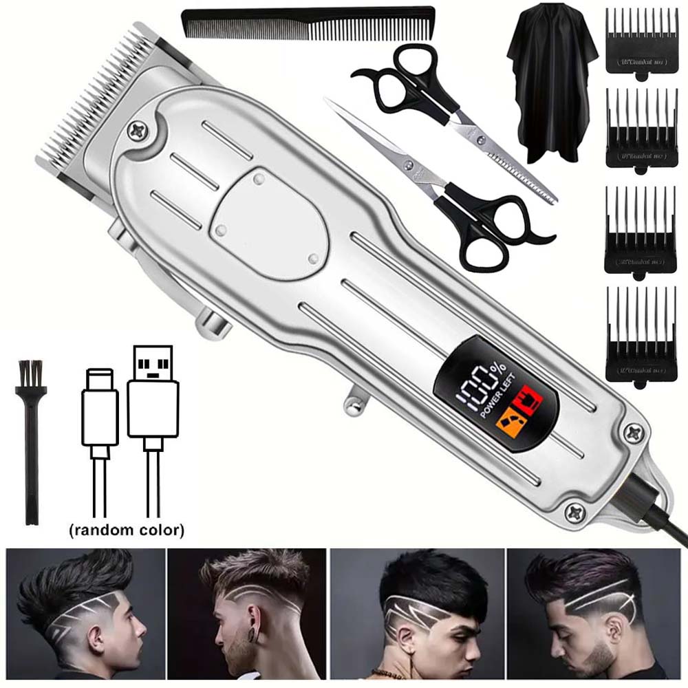 Mens Grooming Barber - Professionelle Haarschneidemaschine für Männer - Kabellose