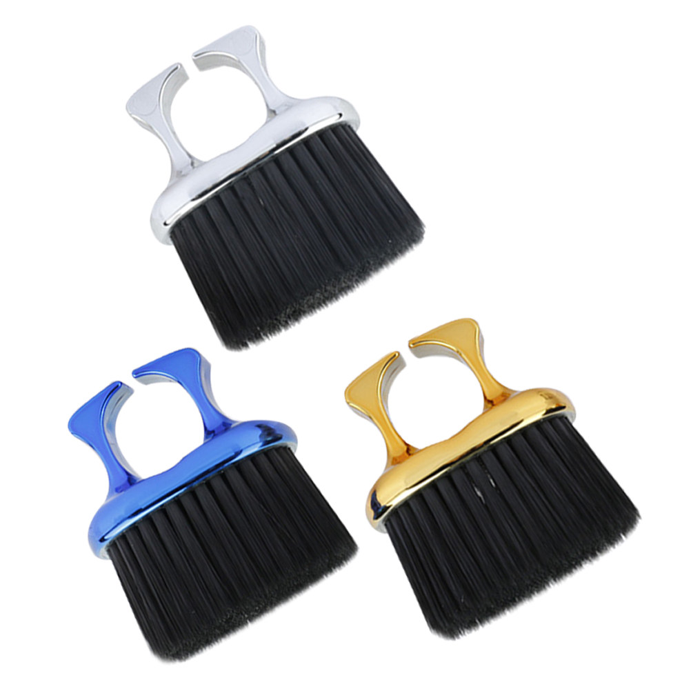 Mens Grooming Barber - 3-teiliges Bartbürsten-Set für Männer, Nackenbürste, Friseur-Fade-Bürsten,