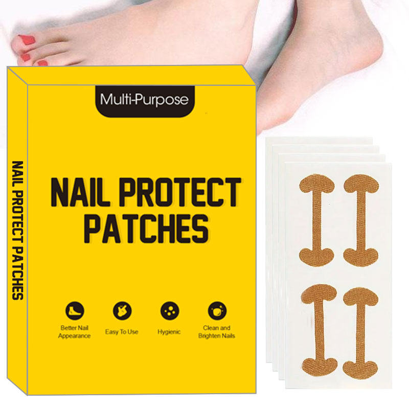 Nail Care Kit Mens - 40–100 Stück braune Zehennagel-Patches, Nagelaufkleber für