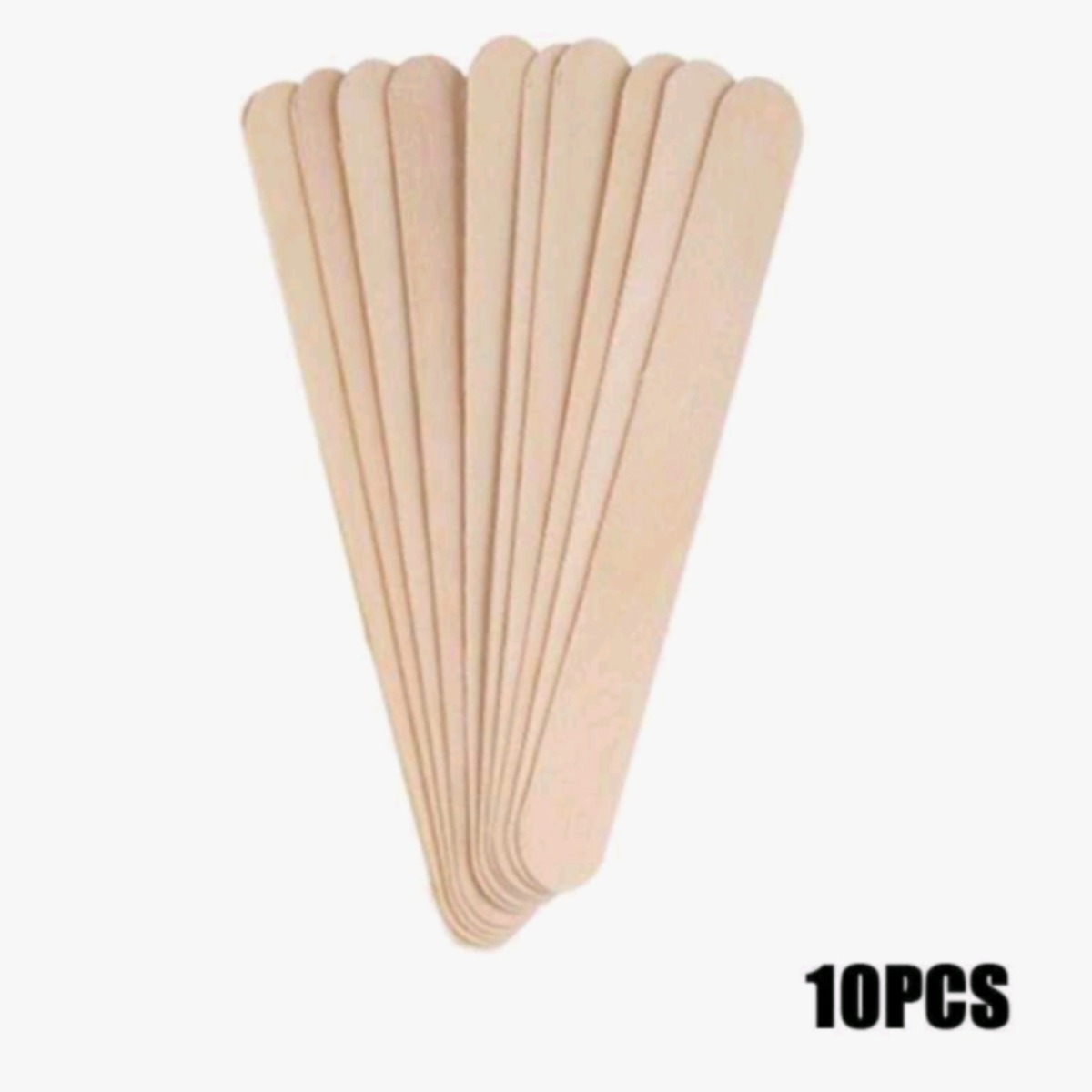 Hair Wax Stick - 10 Stück Einweg-Wachsstäbchen aus Naturholz, 15