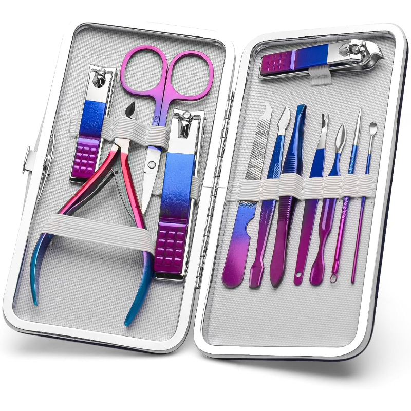 Nail Care Kit Mens - Maniküre-Set, Nagelknipser, Pediküre-Set für Männer und