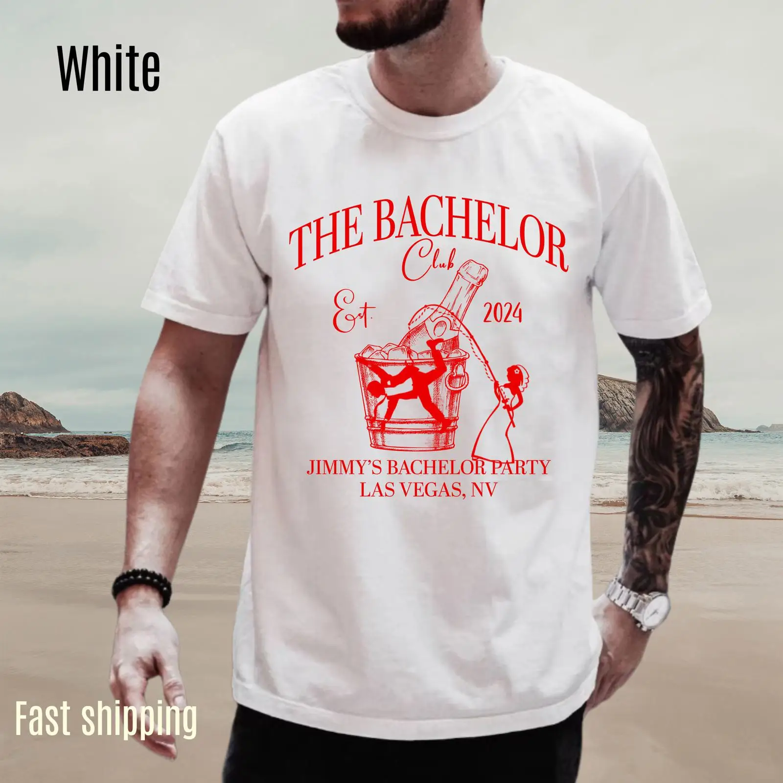 Men'S Grooming Club - Maßgeschneidertes The Bachelor Club 2024 T-Shirt