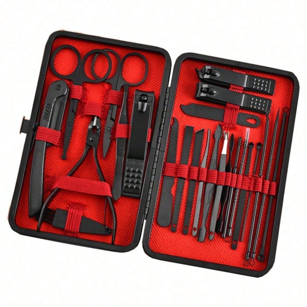 Nail Care Kit Mens - 8/24-teiliges professionelles Maniküre- und Pediküre-Set, Premium-Nagelknipser-Set