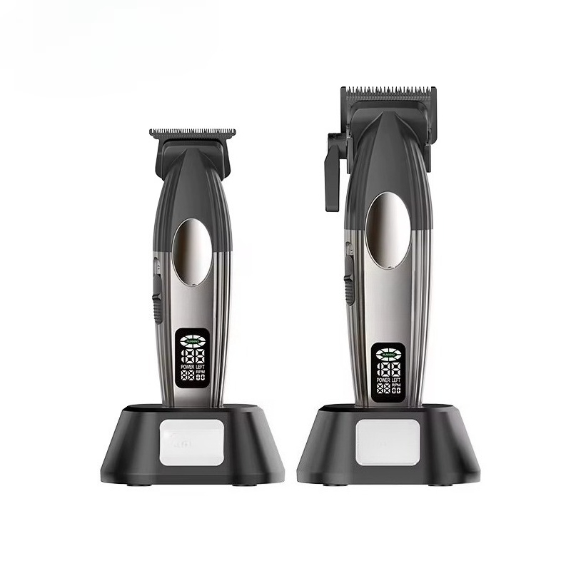 Mens Grooming Barber - Haarschneider, Professionelles Friseur-Set, Kabelloses Männer-Pflegeset, Wiederaufladbarer