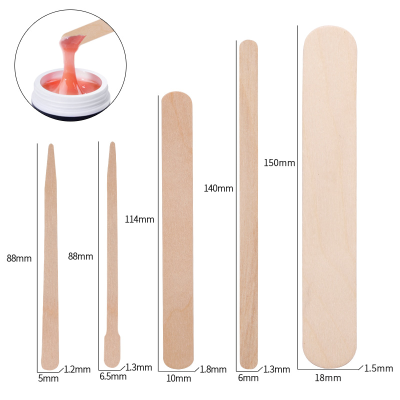 100 Stück Einweg-Zungenspatel  – Hair Wax Stick Bewertung und Preis