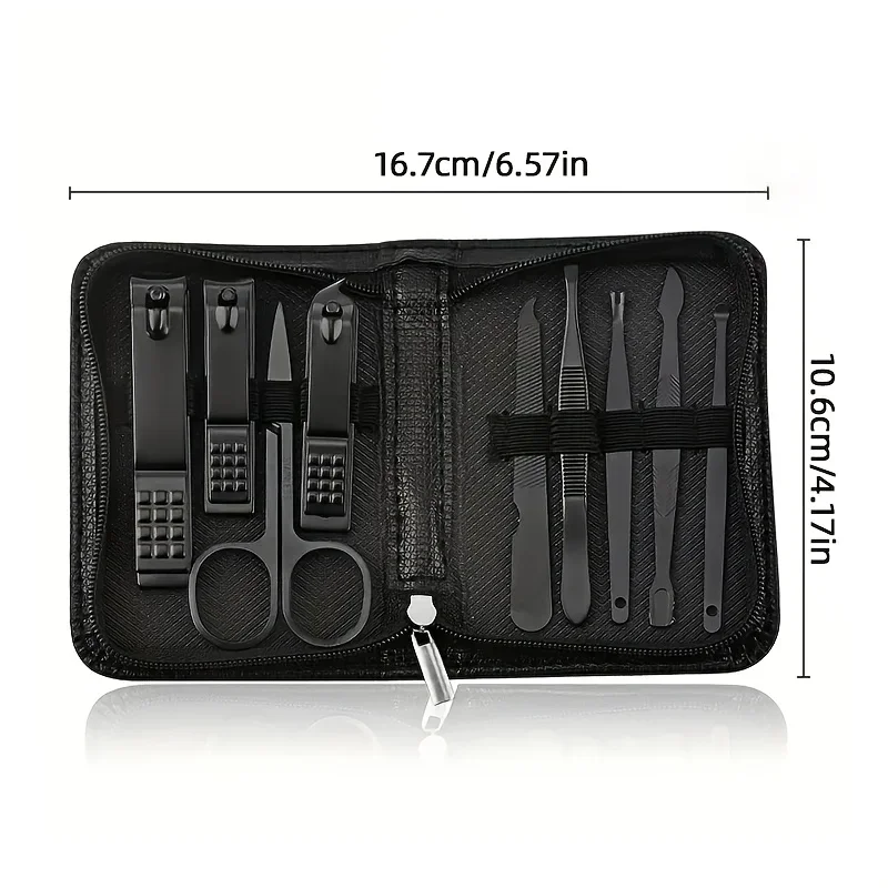 9-teiliges Maniküre-Set Pedikü – Nail Care Kit Mens Bewertung und Preis