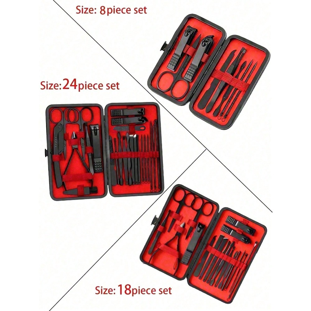 8/24-teiliges professionelles  – Nail Care Kit Mens Bewertung und Preis