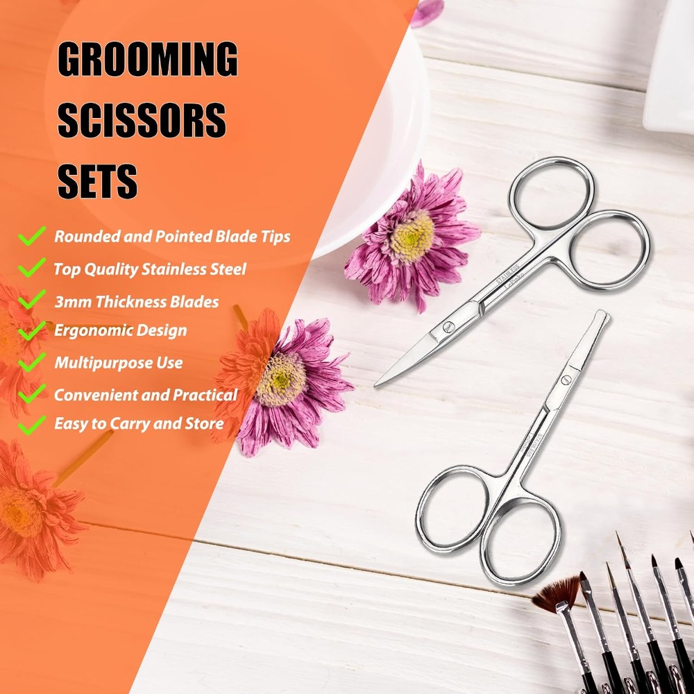 Gesichtshaar-Pflegescheren-Set – Men'S Grooming Eyebrow Trimming Bewertung und Preis