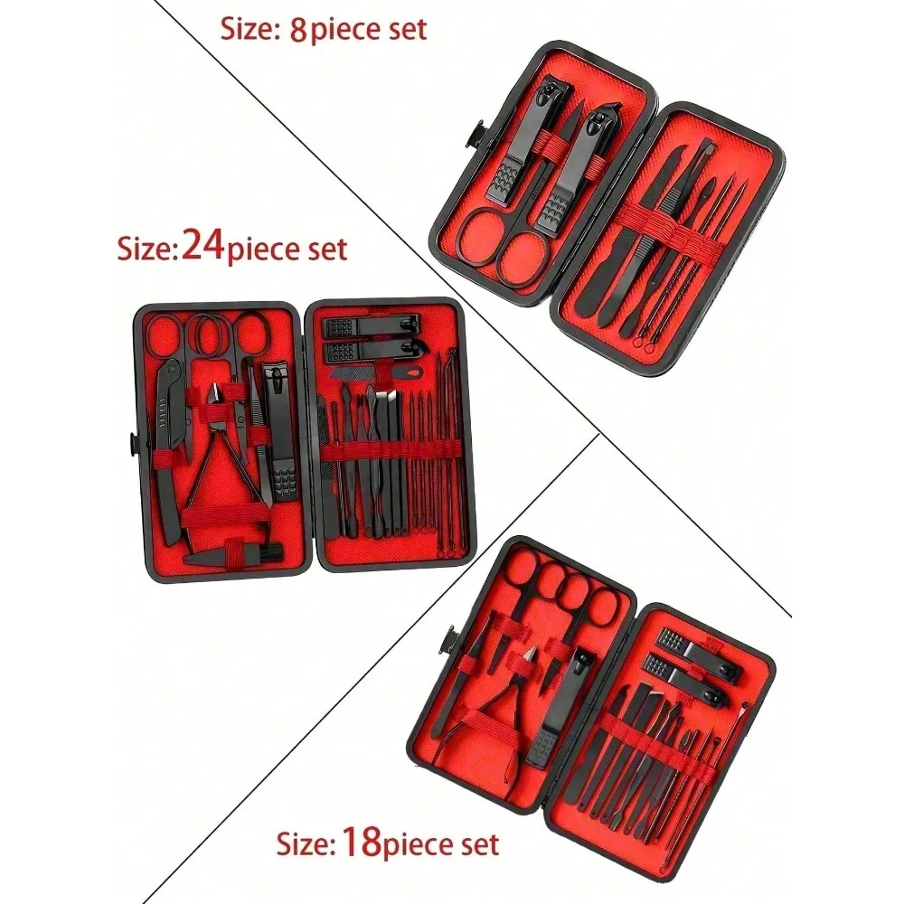 8/24-teiliges professionelles  – Nail Care Kit Mens Bewertung und Preis