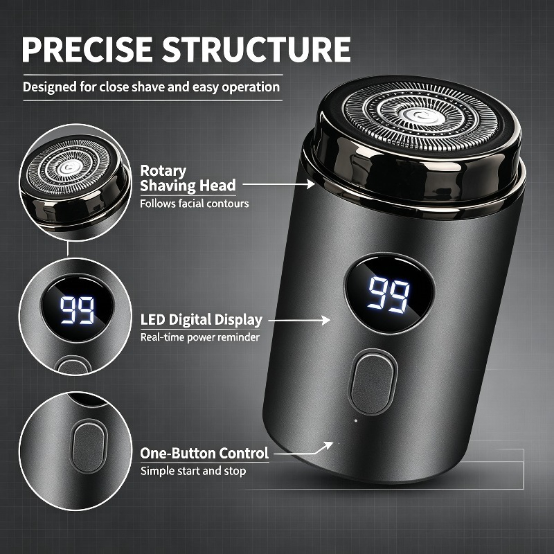 USB-Aufladbarer Wasserdichter  – Men'S Grooming Boxes Bewertung und Preis