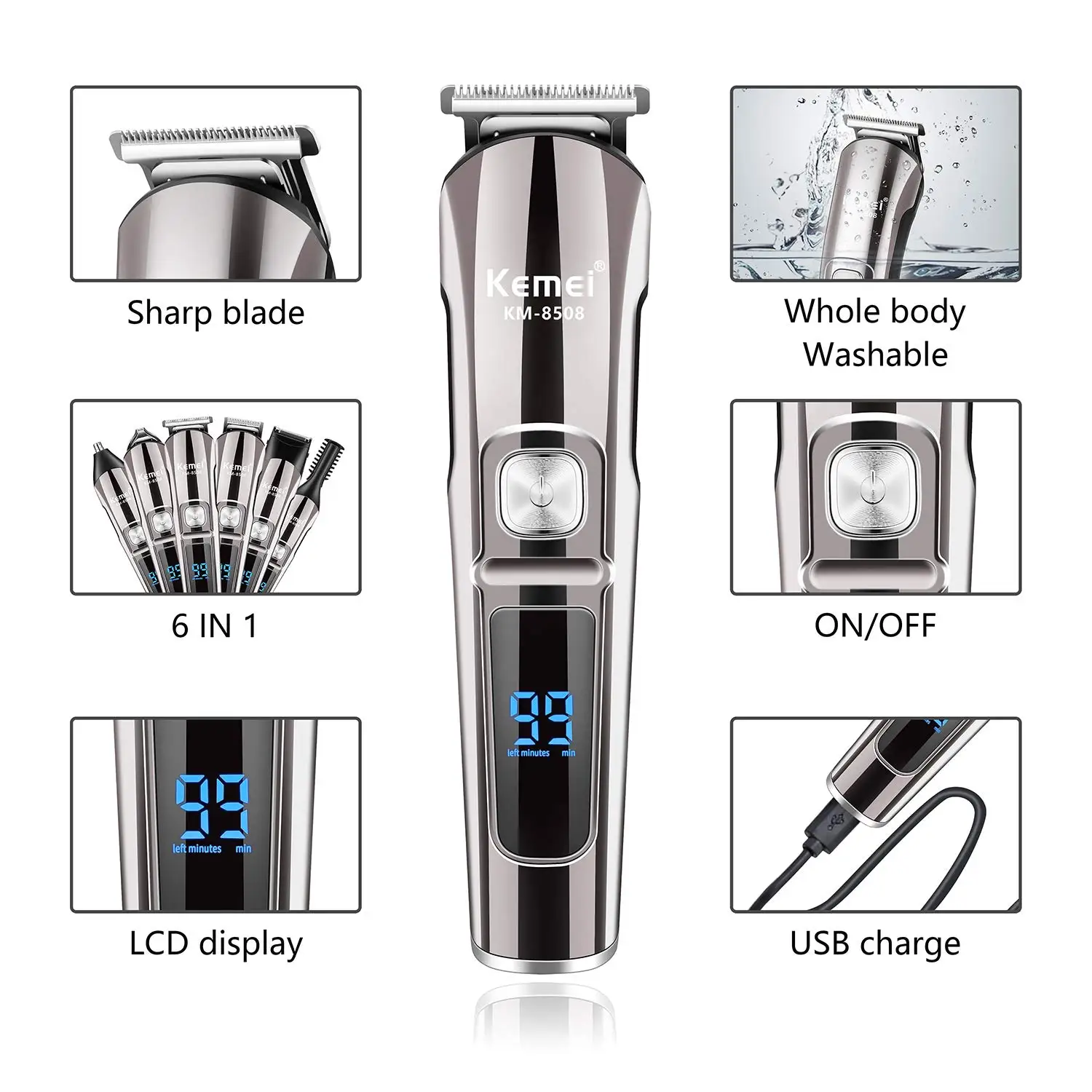 Kemei Professioneller Multifun – Men'S Grooming Boxes Bewertung und Preis